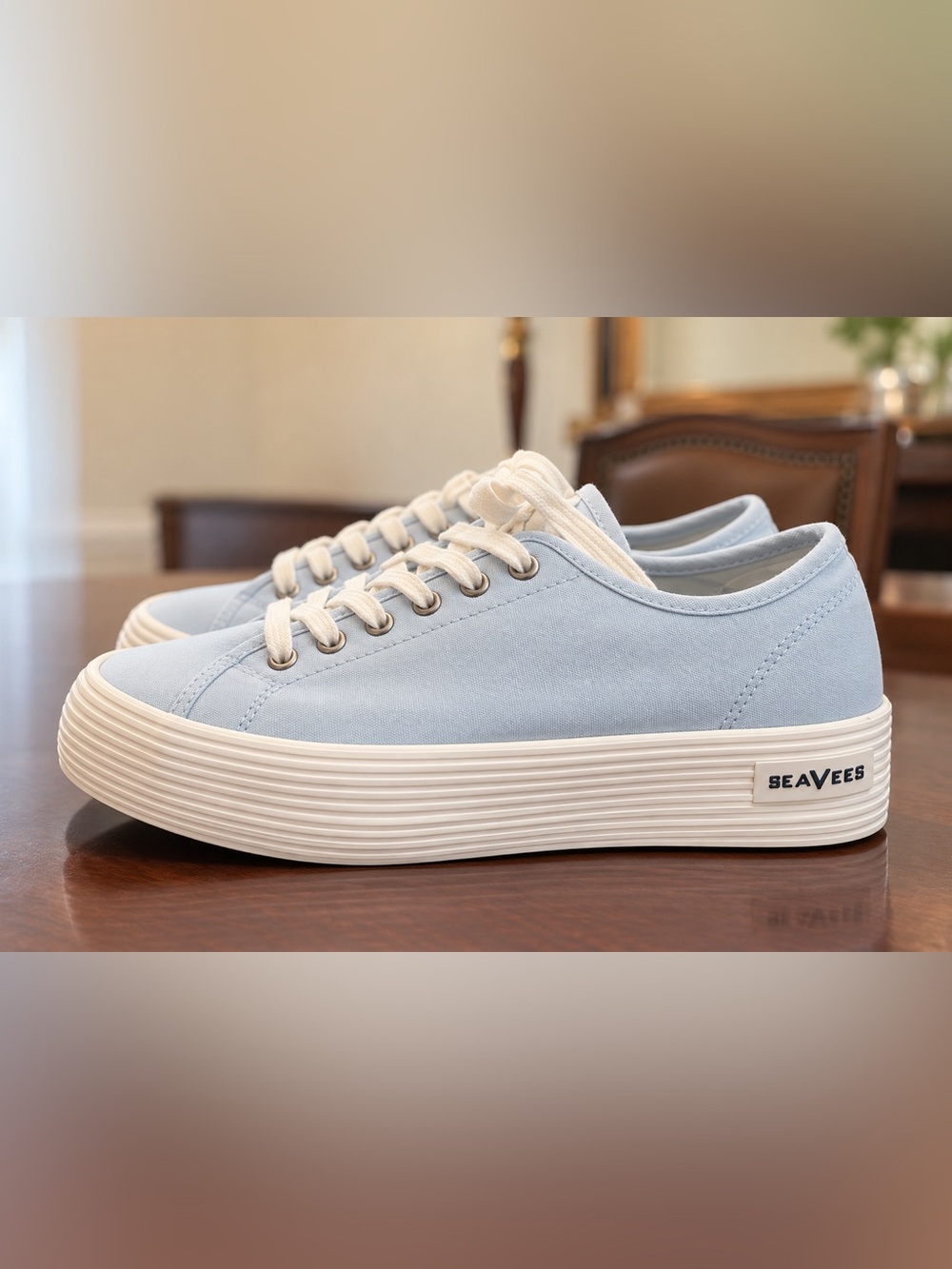 SeaVees Womens Monterey Platform - BLUE